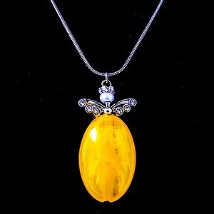 Fairytale Guardians Yellow Handcrafted Necklace